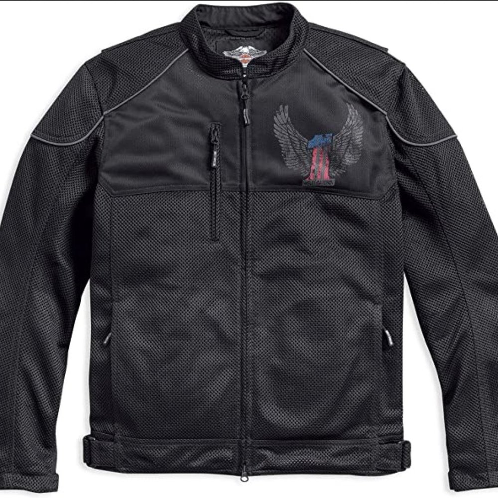 New w/Tags Harley-Davidson Mens Exodus Americana Winged #1 Reflective 3XL